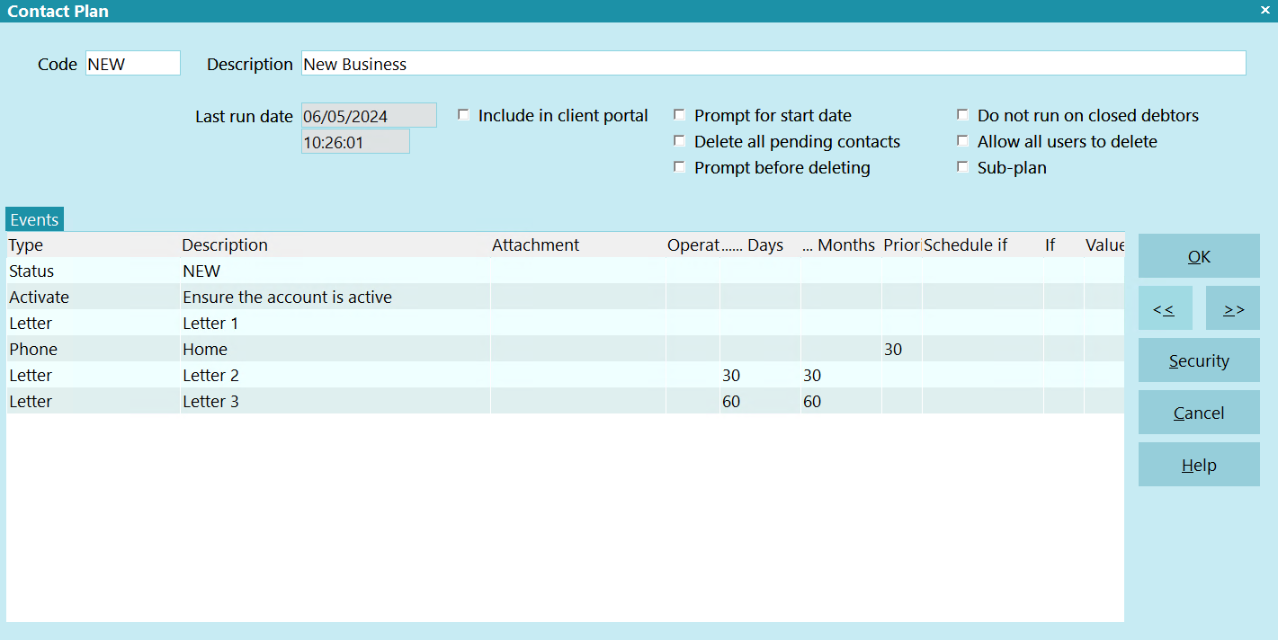 Contact Plan