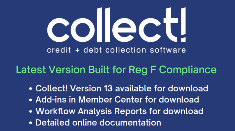 Collect! debt collection software CFPB Reg F Compliance Image