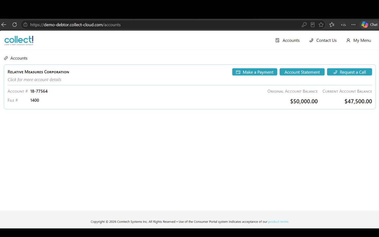 Collect! Consumer Portal — self-service payments